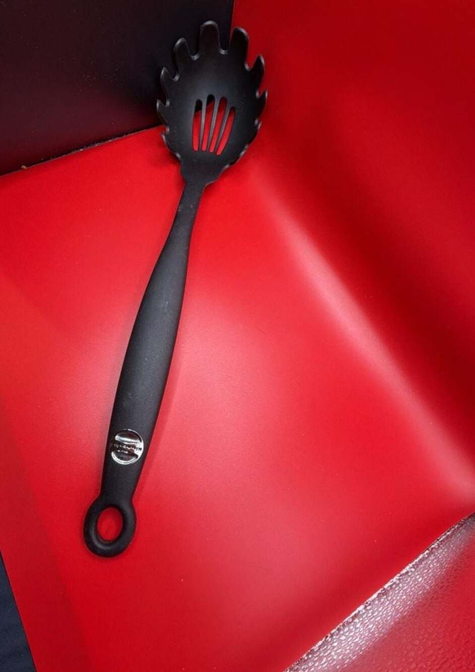 KitchenAid Black Nylon Spaghetti Server Pasta Fork Utensil